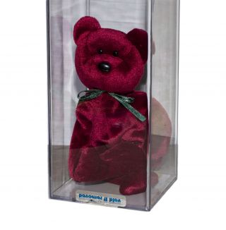 Ty Authenticated Teddy Nf Cranberry (missing Tag) Beanie Baby