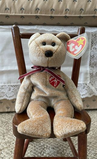 Ty Beanie Baby - 1999 Signature Bear - Retired -