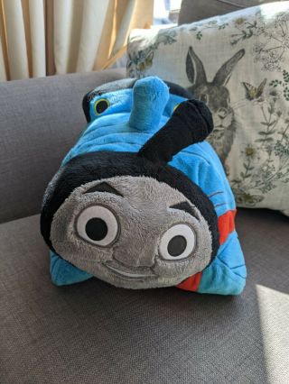 Thomas The Tank Engine Pillow Pet Cushion Cuddly Toy Train Red Blue