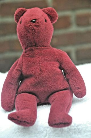 Very Good Old Face Magenta Beanie Baby
