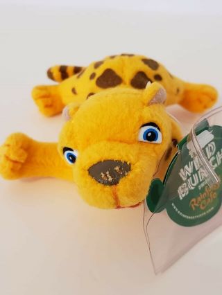 Rainforest Cafe Maya The Leopard Bean Bag Plush Souvenir The Wild Bunch Nwt 6 "