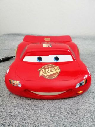 Disney Pixar Cars Lightning Mcqueen Portable Dvd Player & Remote Rare