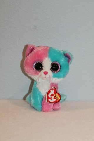 Ty Beanie Boos Fiona The Cat (6 Inch) (2014 Justice Exclusive) With Tag