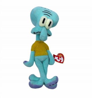 Ty Beanie Baby Squidward Tentacles From Spongebob Squarepants 9 " With Tags