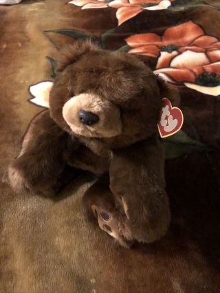 Large 18 " Ty Classics Paws Brown Plush Teddy Bear 1996 With Tag
