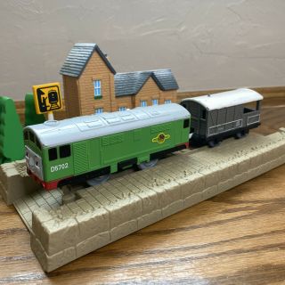 Thomas & Friends Trackmaster Motorized Boco Train Engine And 3d Face Toad Cargo