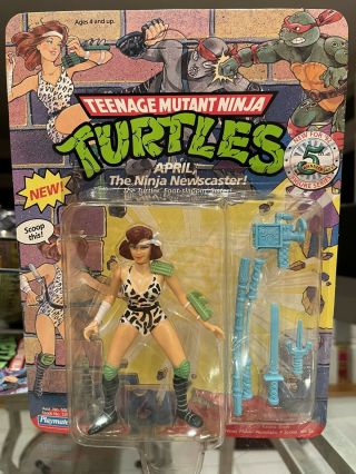 Nib Tmnt Teenage Mutant Ninja Turtle April Action Figure 5th Anniversary (1992)