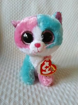 Ty Beanie Boos - Fiona The 6 " Cat (justice Store) With Tags