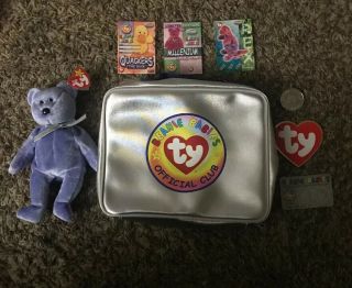 Clubby Ii Beanie Baby With Errors And Collectors Kit Case Cards Coin Rare