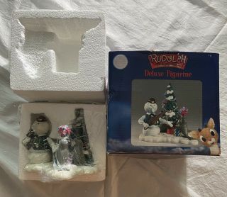 Enesco Rudolph & The Island Of Misfit Toys Deluxe Figurine Sam Snowman Seals