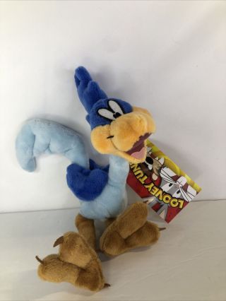Six Flags Warner Bros Looney Tunes Roadrunner Bean Bag 12 " Plush Doll Nwt