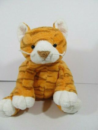 Ty Pluffies Purrz Orange Kitty Cat Tabby 8” Stuffed Plush Toy No Hang Tag 2003