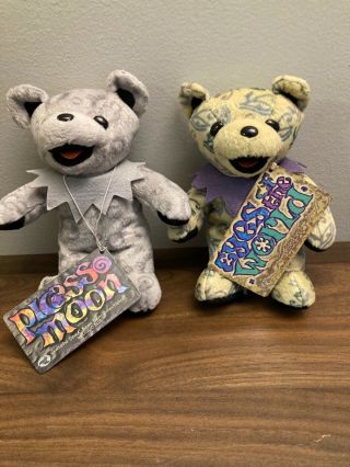 Picasso Moon And Eyes Of The World Liquid Blue Grateful Dead Beanie Bears
