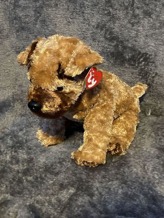 Ty Classic Hutch Brown Puppy Dog Plush Toy 11