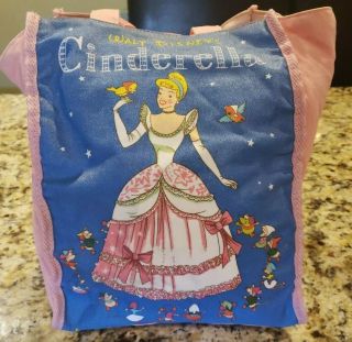 Pink Disney Princess A Little Golden Book Cinderella Reusable Tote Bag Pink