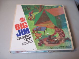 Vintage 1972 Big Jim By Mattel Campin Tent Camping Set