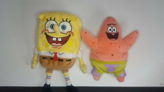 Ty Beanie Babies 2004 Spongebob Squarepants & Patrick Star