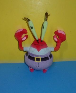Ty Mr.  Krabs Spongebob Squarepants 8 " Beanie Plush Stuffed Toy 2012