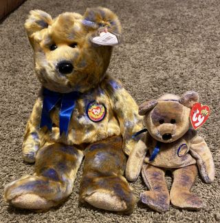 Ty Beanie Baby/buddy Clubby Iii The Bear With Tag Retired Dob: June 30th,  2000.