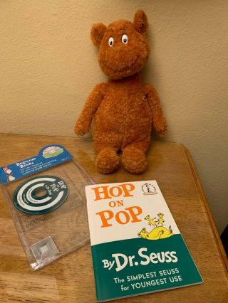 Dr Seuss - Hop On Pop Book,  Bear Plush & Cd (with Case)