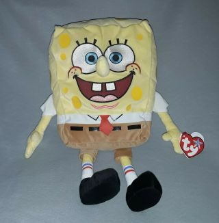 Ty Beanie Buddy Spongebob Squarepants From 2007 Still With The Tags