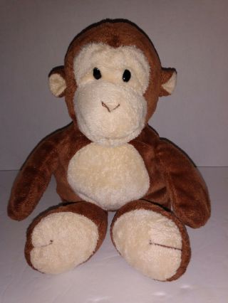 2009 Ty Pluffies Brown Dangles Monkey Plush Beanie Baby 11 " Tall