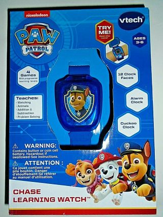 Nickelodeon Paw Patrol Chase Learning Watch By Vtech