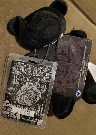 Grateful Dead Black Peter Limited Edition Beanie Laminated Backstage Pass 06243
