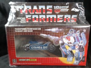 Transformers G1 AUTOBOT SPY MIRAGE Minty FACTORY RE - ISSUE - RARE 2