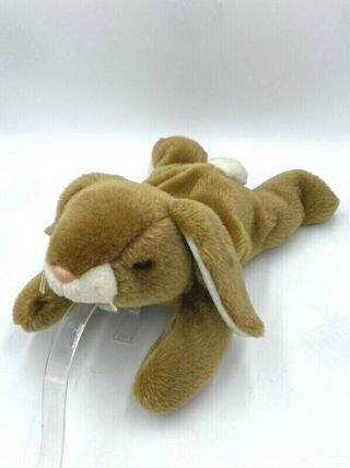 Ty Classic Beanie Buddy Ears The Bunny Rabbit Plush Brown Tan 2000 14 "
