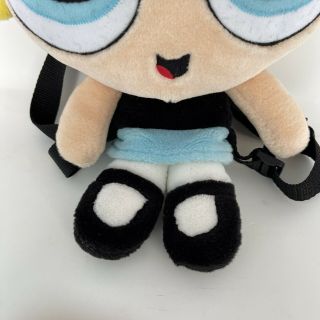 Vtg 2001 The Powerpuff Girls Bubbles Small Backpack Plush Stuffed Toy Doll 10 