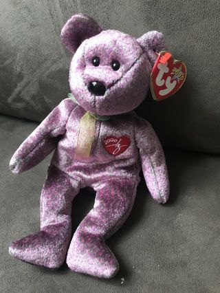 Ty Beanie Baby “2000 Signature Bear” With Tag Errors