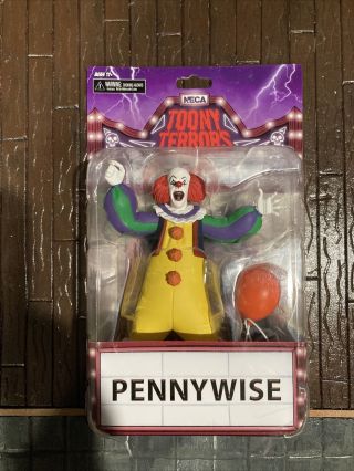 Neca Toony Terrors Classic It Pennywise The Clown Action Figure