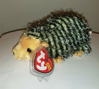 Ty Beanie Baby - Chuckles The Hedgehog (6 Inch) With Tag