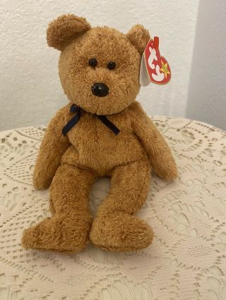 Retired Ty Beanie Babies 1998 Fuzz The Bear With Tags