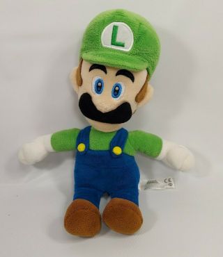 Mario Bros Wii Luigi Plush Doll Stuffed Toy 2017 Nintendo 9 " Long Tall
