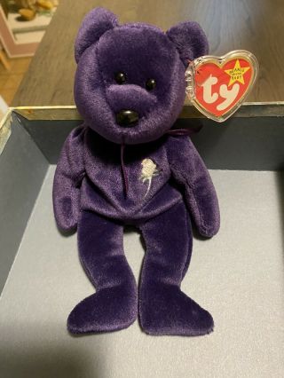 Ty Beanie Baby Princess Diana Bear Pe Pellets 1997 $5,  000.  00