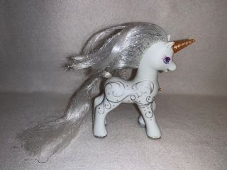 Vintage Rare 1990s Hasbro My Little Pony G2 Silver Swirl Light Up Pony