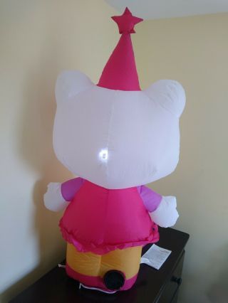 Hello Kitty Airblown Inflatable 3.  5 ft Birthday LED Light Up Idoor Outdoor 3