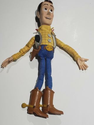 Vintage Disney Pixar Toy Story Sheriff Woody Talking Doll 15 " Inch Cowboy 2002