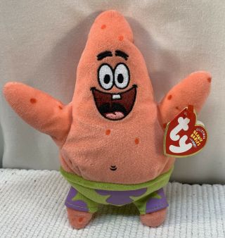 Spongebob Squarepants Patrick Star Beanie Baby 2004