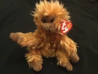 Ty Charlie The Monkey Beanie Baby - With Tag