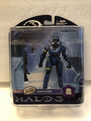 Mcfarlane Toys 2008 Halo 3 Spartan Soldier Eod New/sealed/old Stock