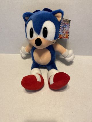 Caltoy Vintage 1993 Sega Sonic The Hedgehog Plush 13 Inches With Tag Rare