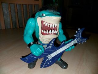 Street Sharks Vintage Rox Action Figure With Guitar 90s