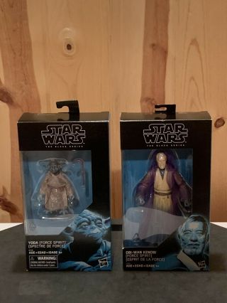 Yoda & Obi - Wan Kenobi Force Spirit | Star Wars The Black Series Exclusives Rotj