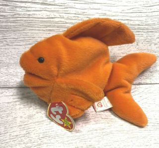 Goldie Fish 4023 Pvc 4th/3rd Gen 1993 Retired Ty Beanie Baby Collectible