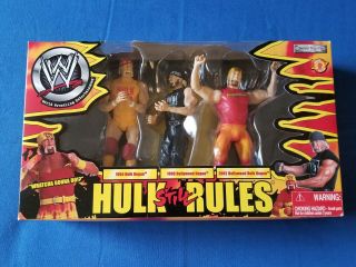 2002 Wwe Jakks Hulk Still Rules 3 - Figure Box Set Nwo Hollywood Hogan Nos