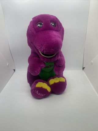 Barney 15 " Talking Plush,  Sings I Love You,  Plush Purple Dinosaur