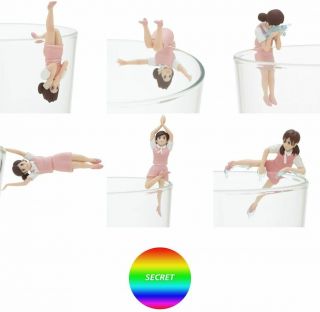 Kitan Club Cup Of Fuchiko Ver.  5 All 7 (type) Set Gashapon Toys Miniature Figure